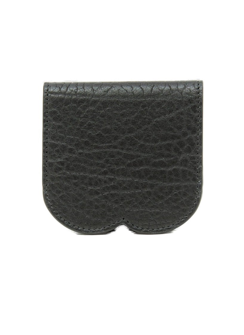 Burberry Textured Cowhide Leather Card Wallet