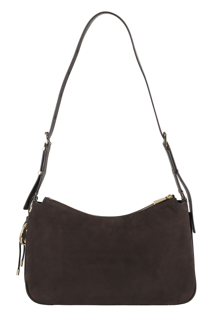 Michael Michael Kors Smooth Leather Hobo Shoulder Bag With Gold-Tone Accents