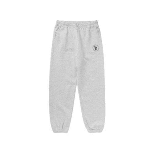 Sporty And Rich Heather Grey Jogger Pants With Relaxed Fit And Subtle Logo