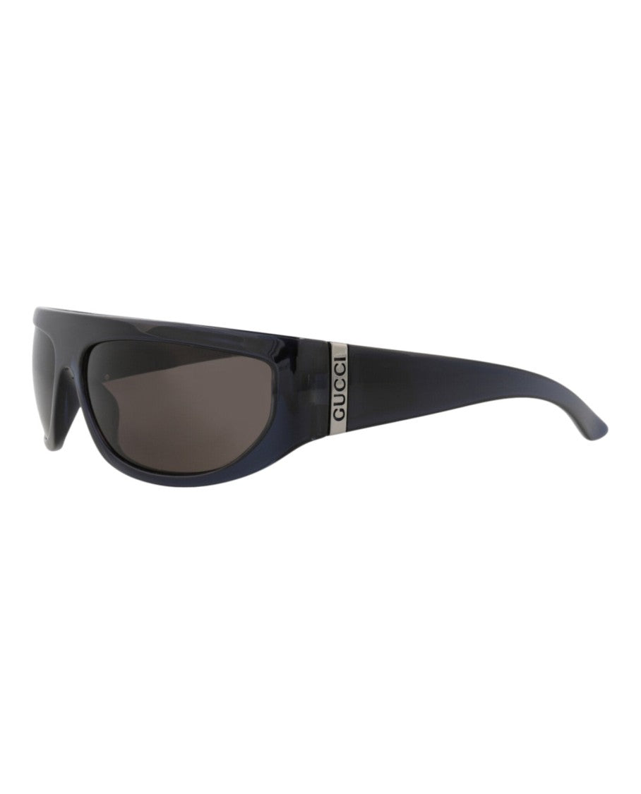 Gucci Shield-Frame Injection Sunglasses