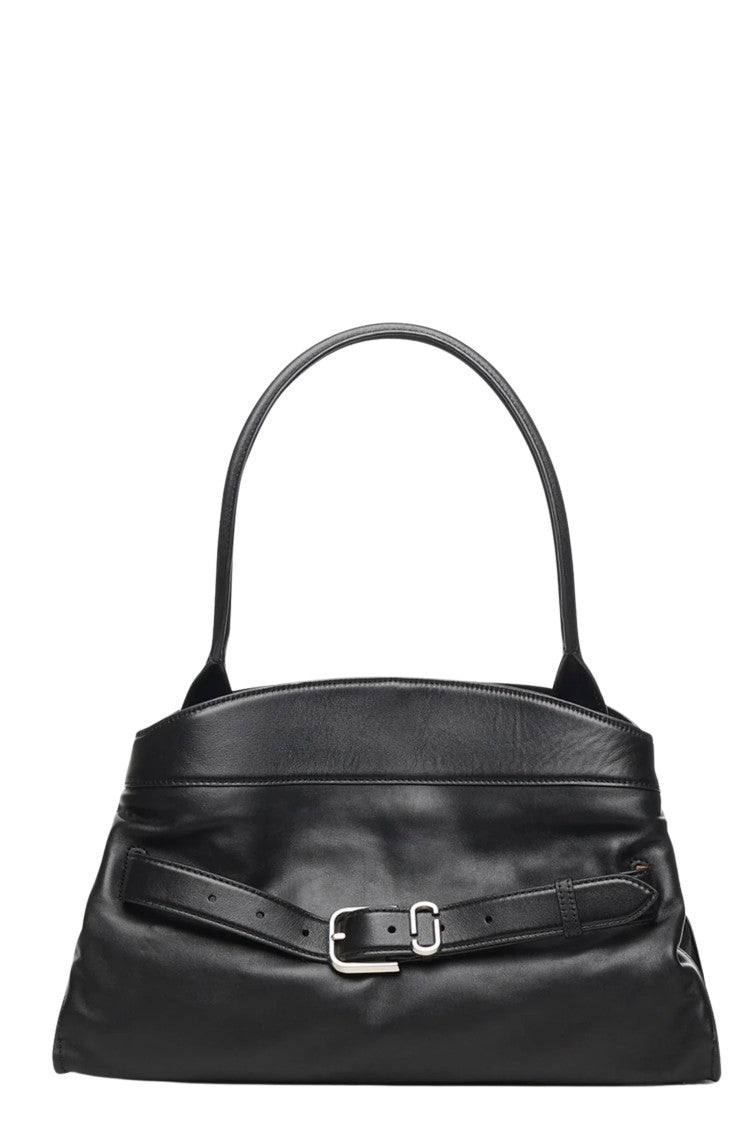 Marc Jacobs Black The Satchel Double-Compartment Leather Shoulder Bag