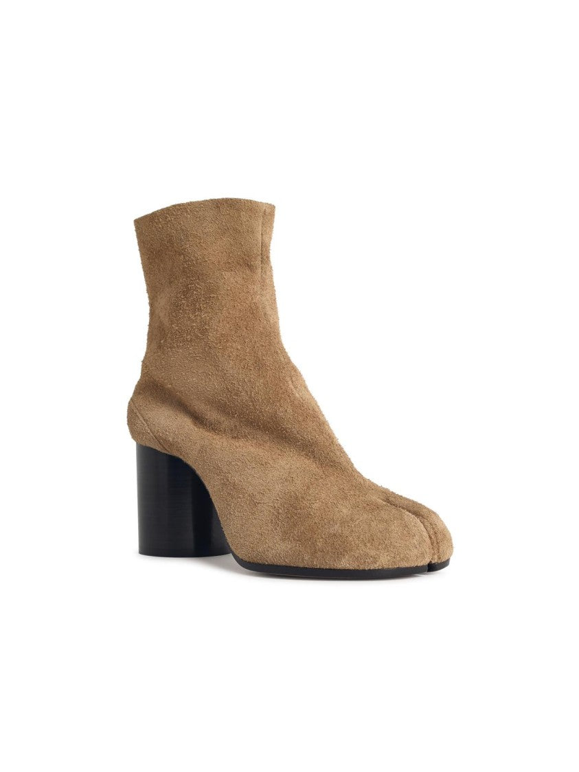 Maison Margiela Camel Suede Tabi Ankle Boots