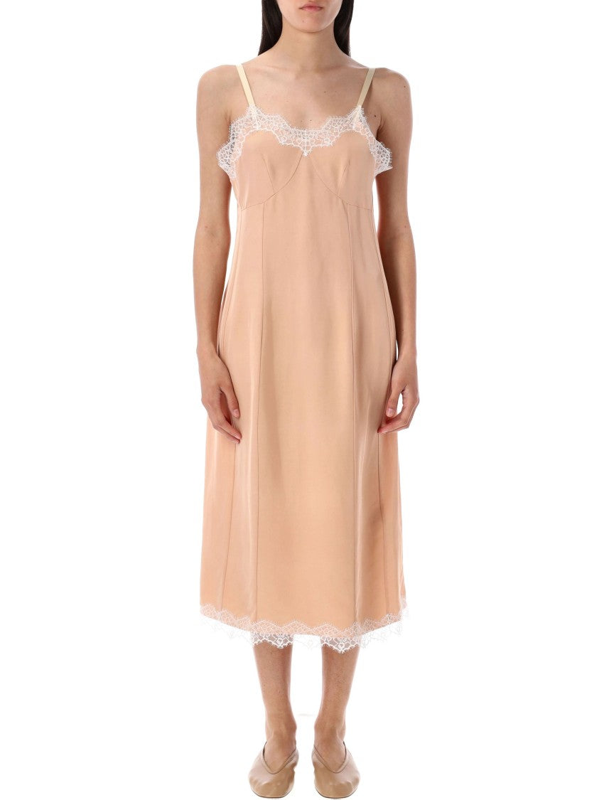 Carven Peony Lingerie Dress With Adjustable Straps