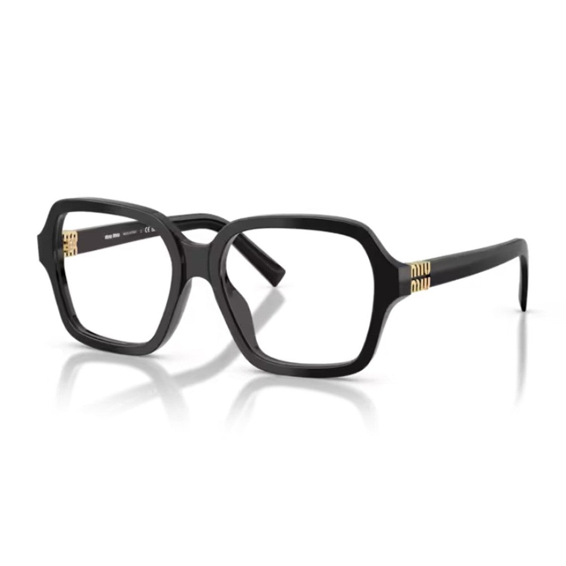 Miu Miu Black Miu Regard Acetate Square Sunglasses