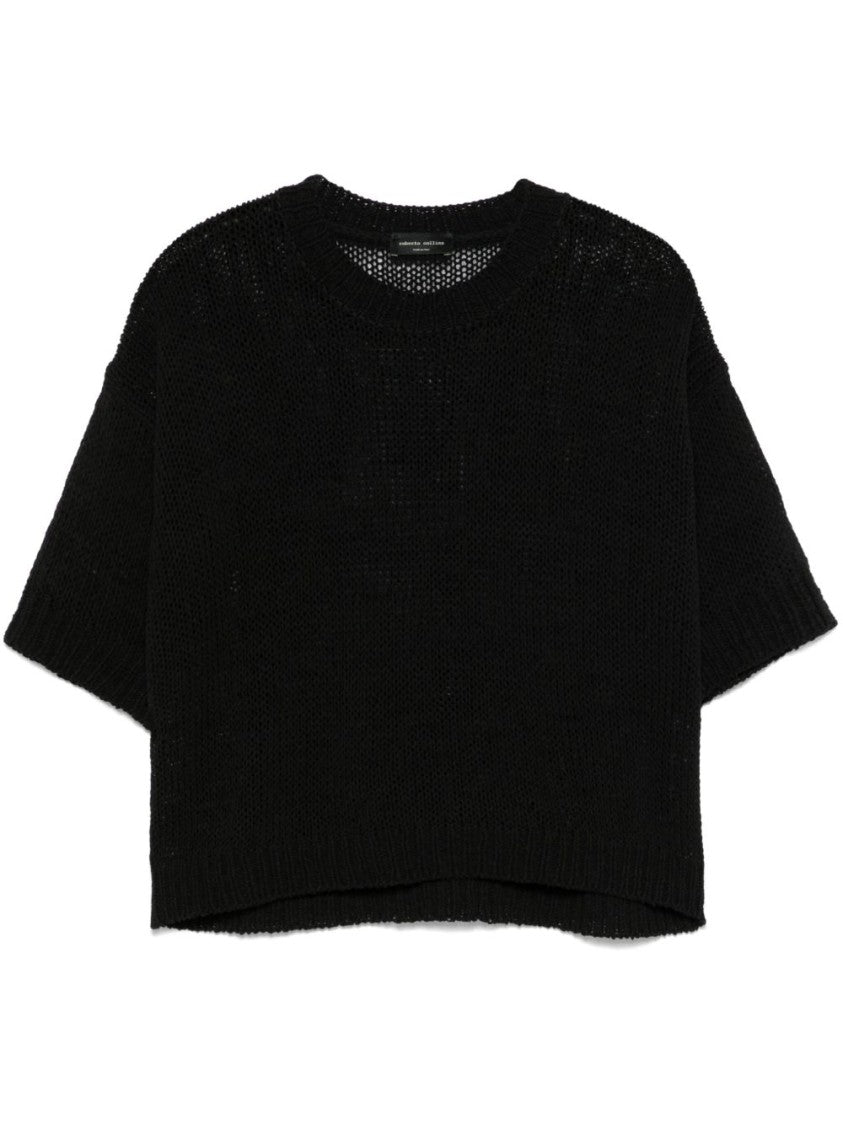 Roberto Collina Relaxed Fit Fisherman Sweater With Dropped Shoulders