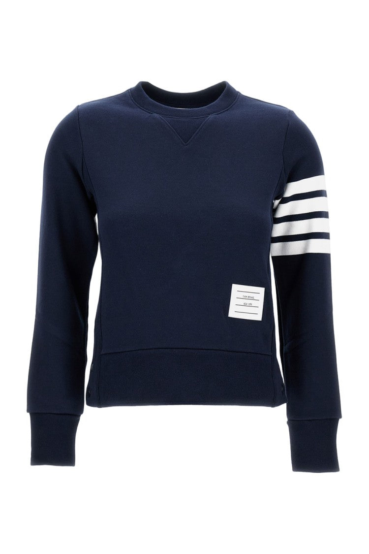 Thom Browne Engineered 4-Bar Crewneck Sweatshirt