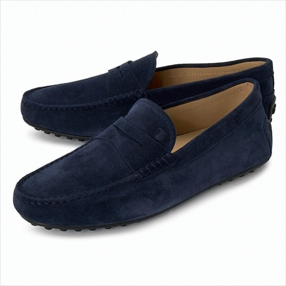 Tod's Suede Loafers With Classic Penny Strap Detail