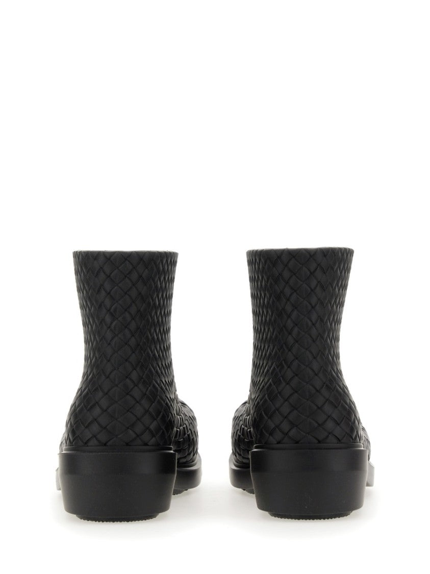 Bottega Veneta Ankle-Height Textured Leather Fireman Boot