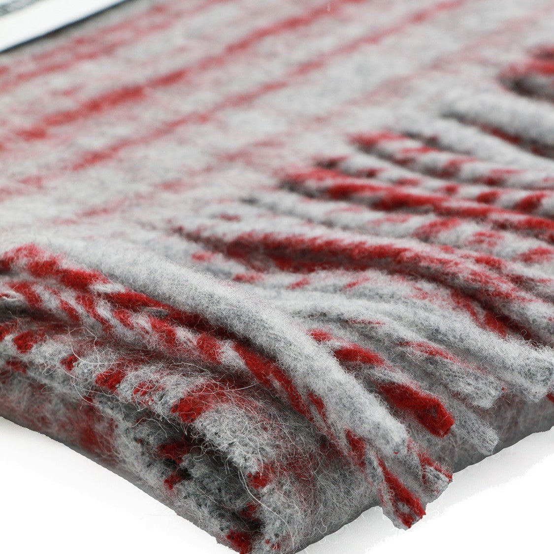 Marni Multicolor Rectangular Wool Scarf With Check Pattern