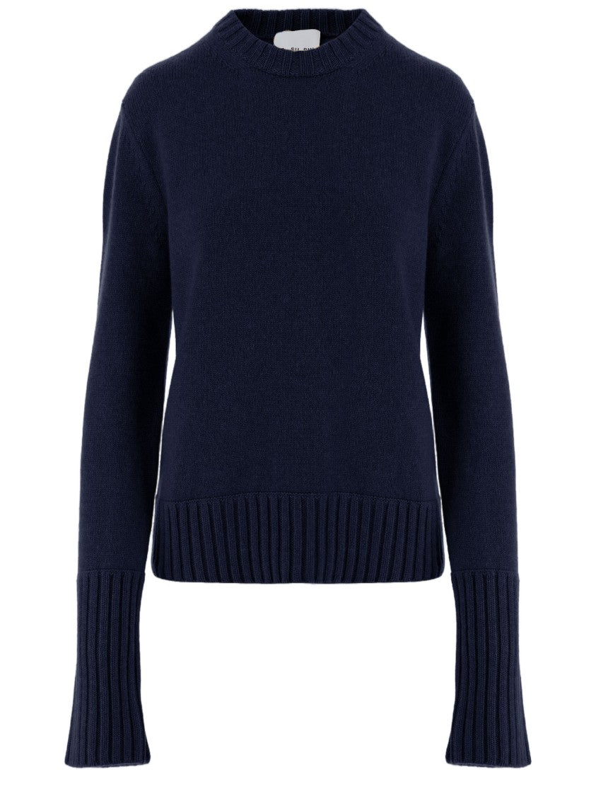 Sa Su Phi Navy Crewneck Cashmere Sweater