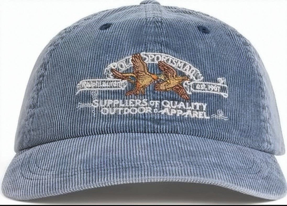 Polo Ralph Lauren Textured Corduroy Cap With Vintage Logo