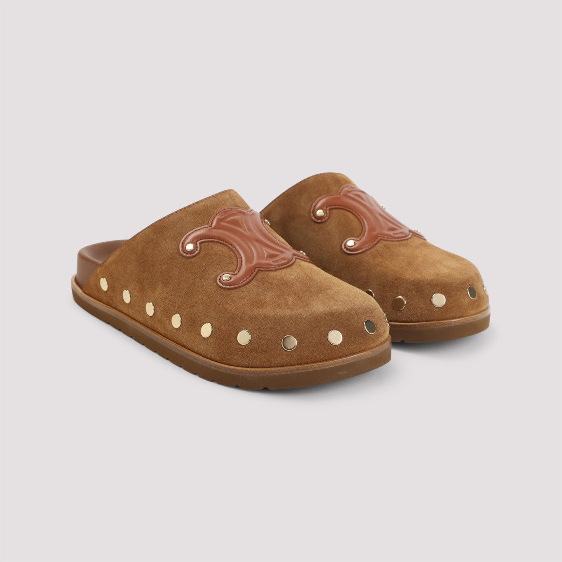 Celine Triomphe Wedge Mules