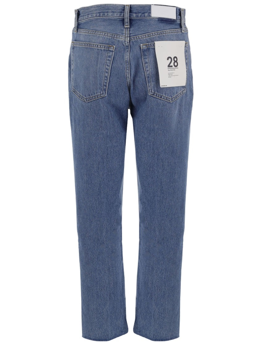 Re/Done Denim Washed Effect Cotton Denim Jeans