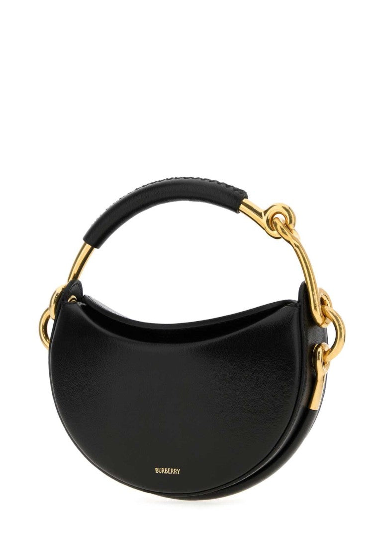 Burberry Black Leather Bridle Handbag