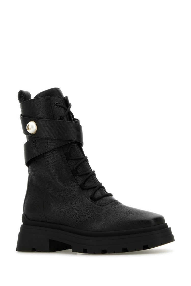 Jimmy Choo Noemi 45 Ankle Boot In Grainy Leather