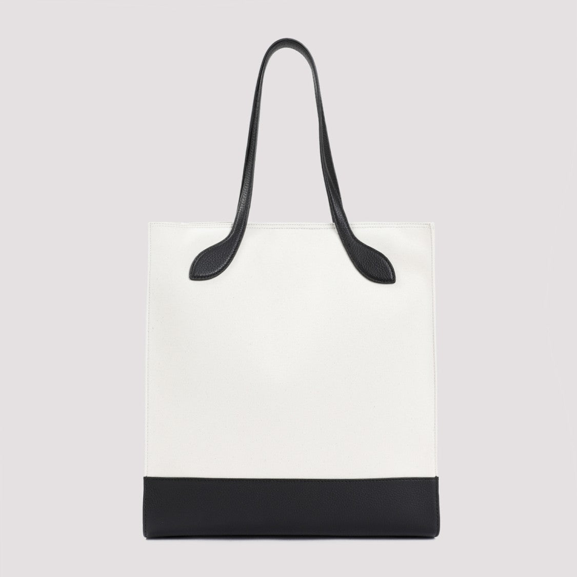 Bally White And Black Logo Shopping Bag