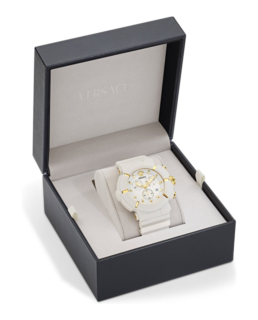 Versace Real Active Chrono Silicone Watch