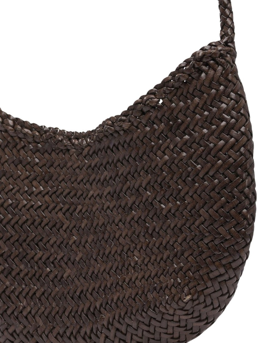 Dragon Diffusion Crescent-Shaped Nova Luna Woven Shoulder Bag