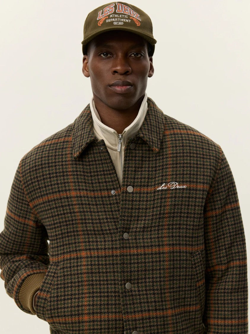 Les Deux Houndstooth Varsity Jacket