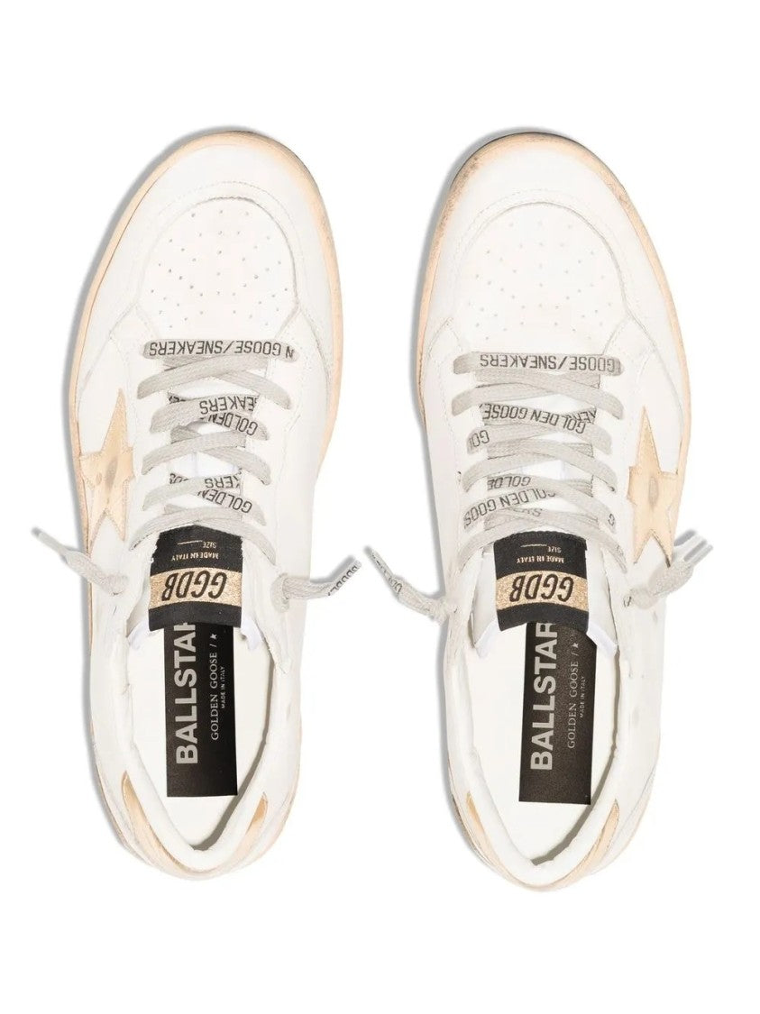 Golden Goose Low-Top Sneakers With Distressed Leather