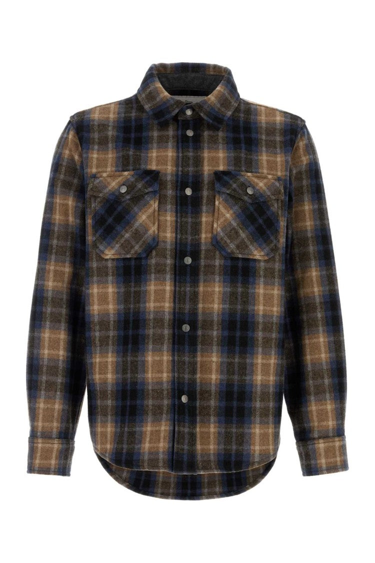 Woolrich Embroidered Flannel Alaskan Melton Shirt