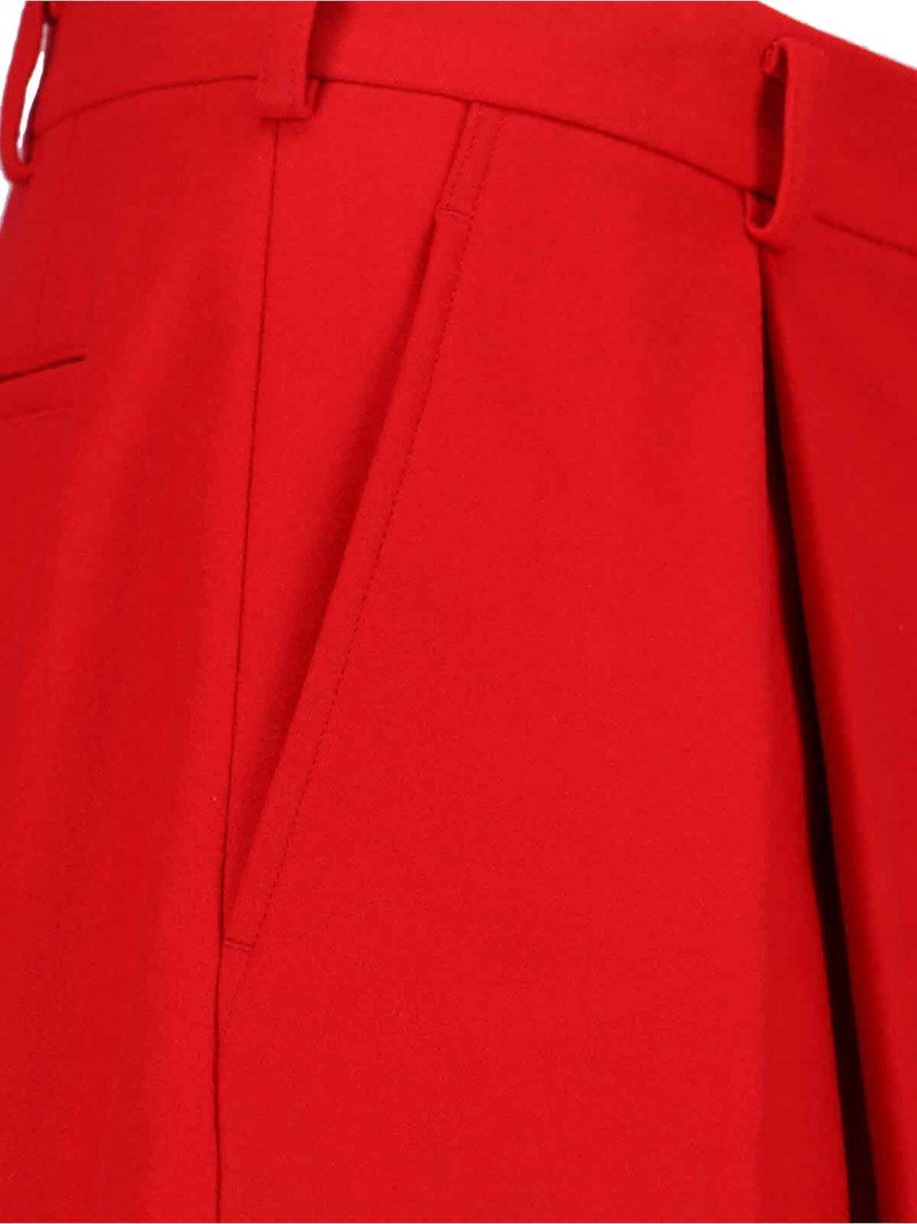 Comme Des Garçons Wool Shorts – Red