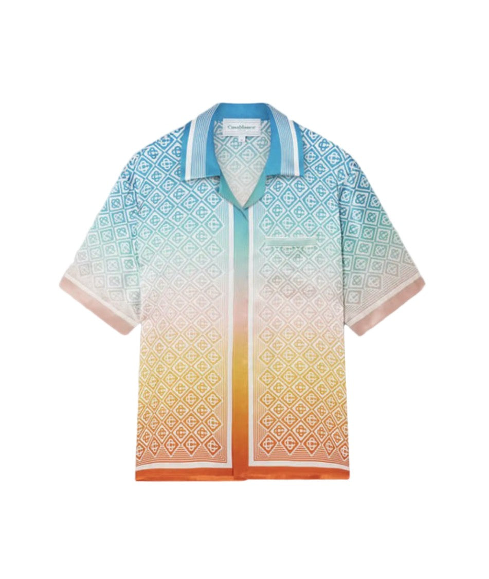 Casablanca Gradient Blue And Orange Geometric Matching Set