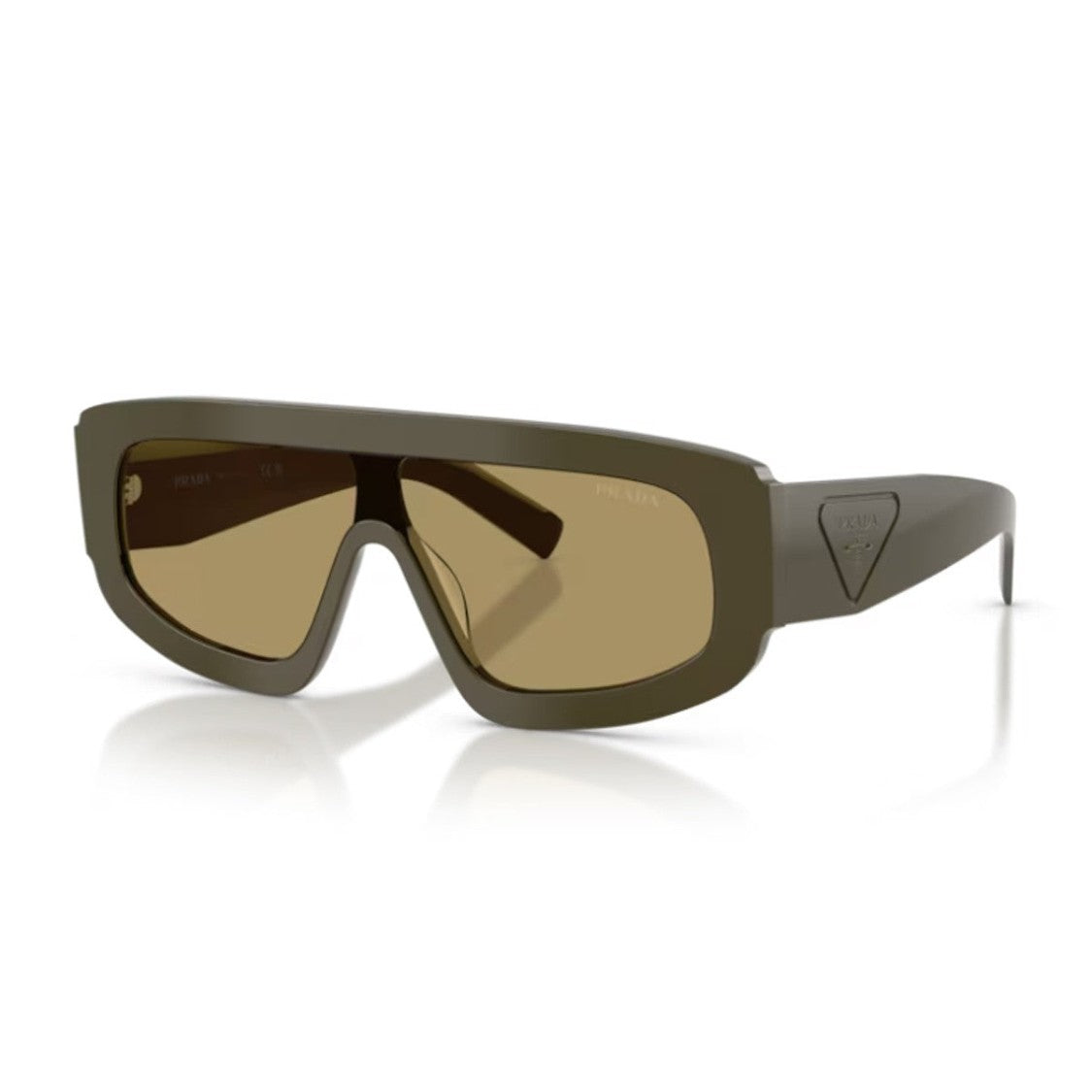 Prada Green Pr D10s Oversized Geometric Sunglasses