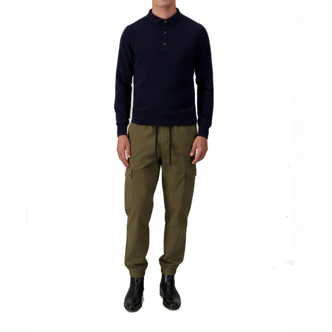 Herno Polyester Cargo Pants