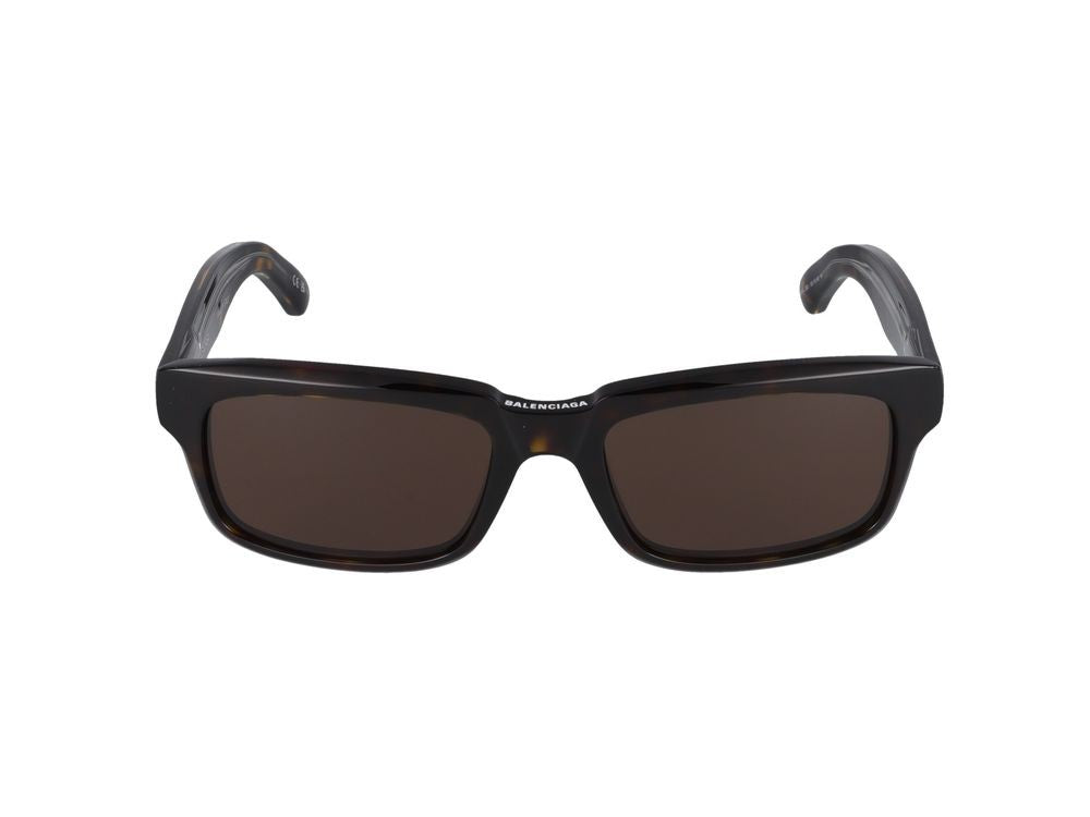 Balenciaga Havana Bb0345s Acetate Bold Square Frame Sunglasses