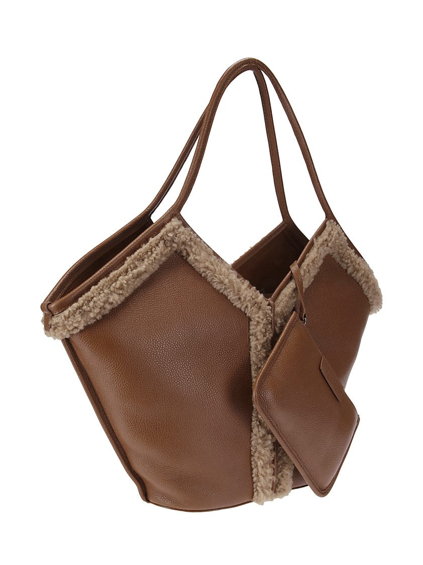 Hereu Calella Curly Shearling Trims Bag