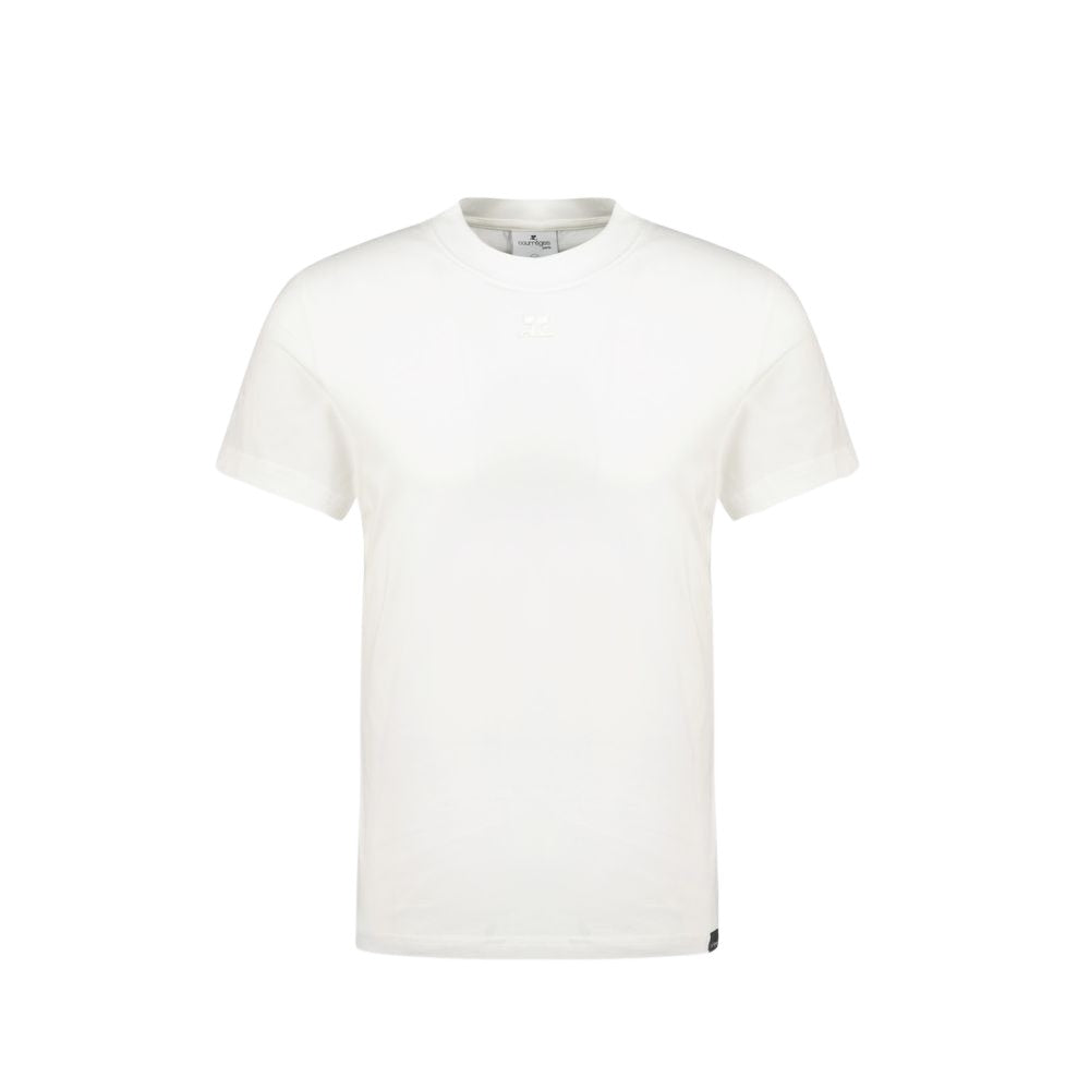 Courrèges Ac Straight T-Shirt - Cotton - Heritage White