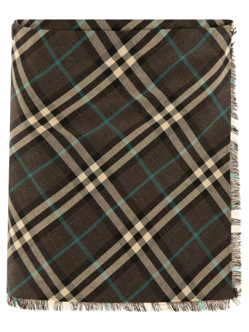 Burberry Check Wool Blend Mini Kilt