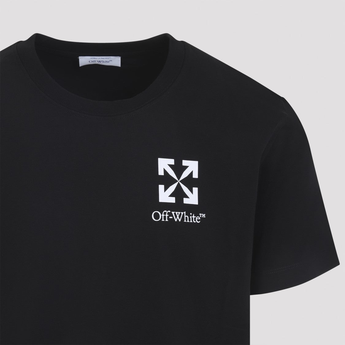 Off-White Short-Sleeve Black T-Shirt