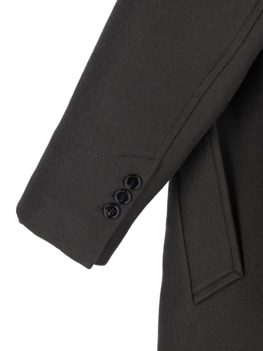 Ami Double-Breasted Coat – Grey