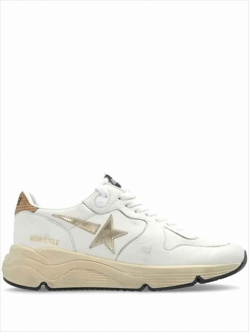 Golden Goose Low-Top Sneakers With Metallic Gold Star Detail