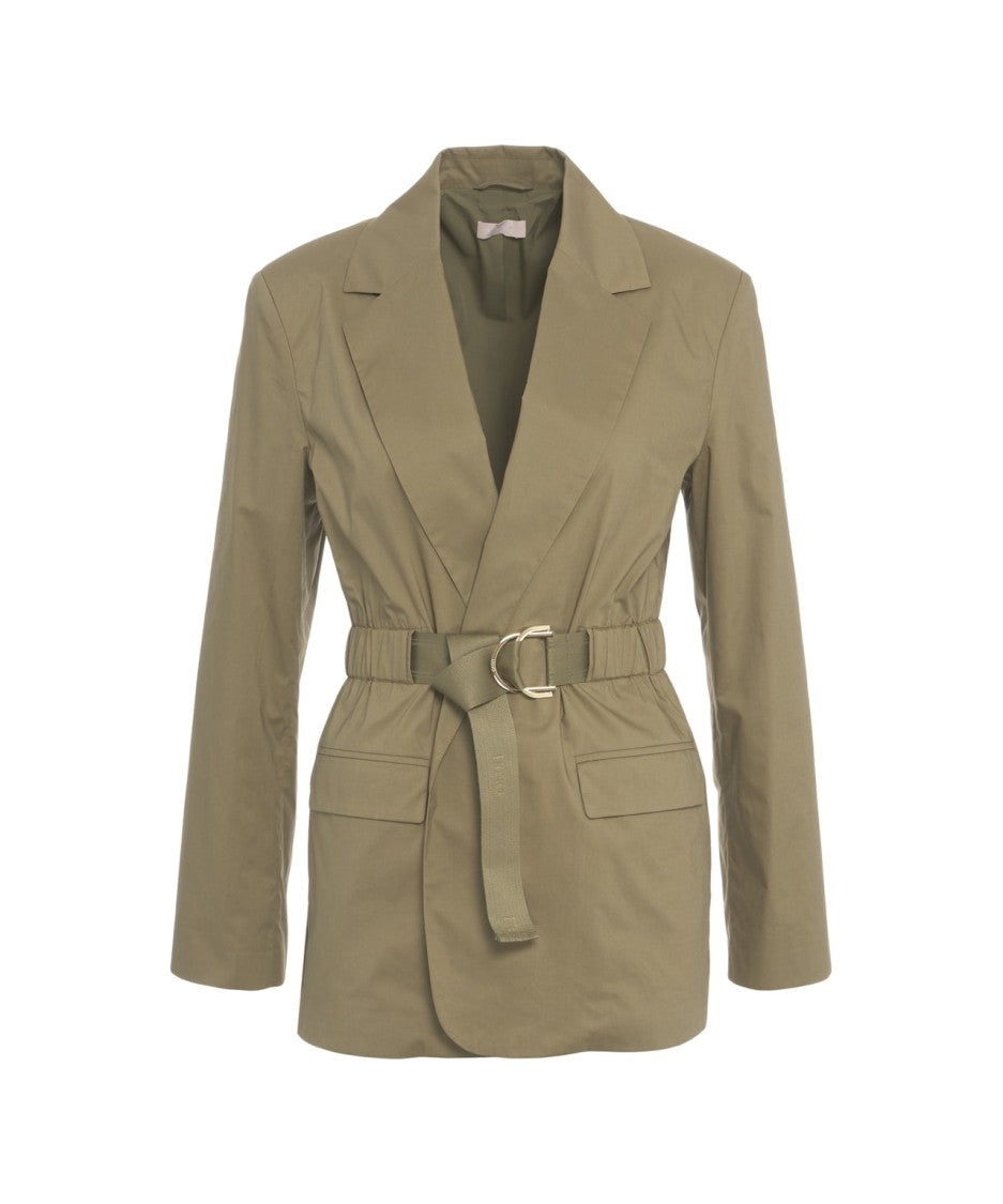 Liu Jo Blazer With Waist Belt And Golden Accents