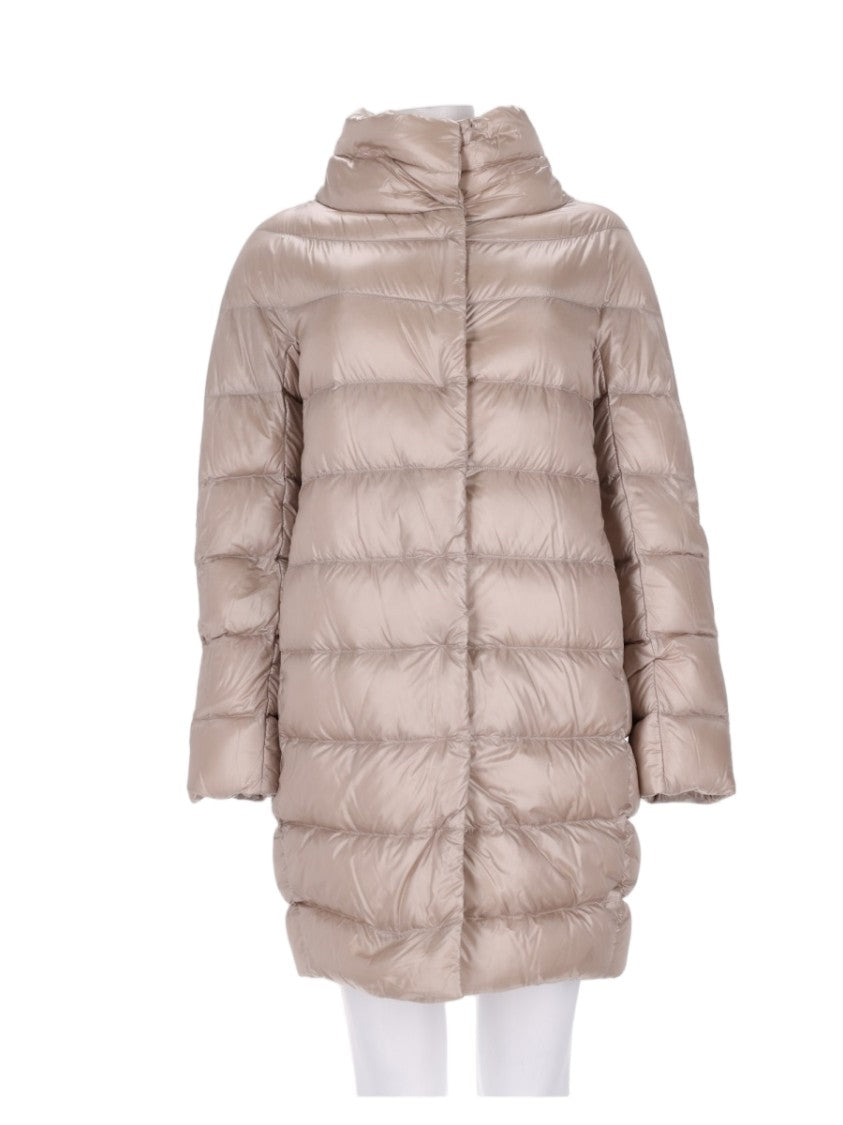 Herno White Polyamide Quilted Down Coat