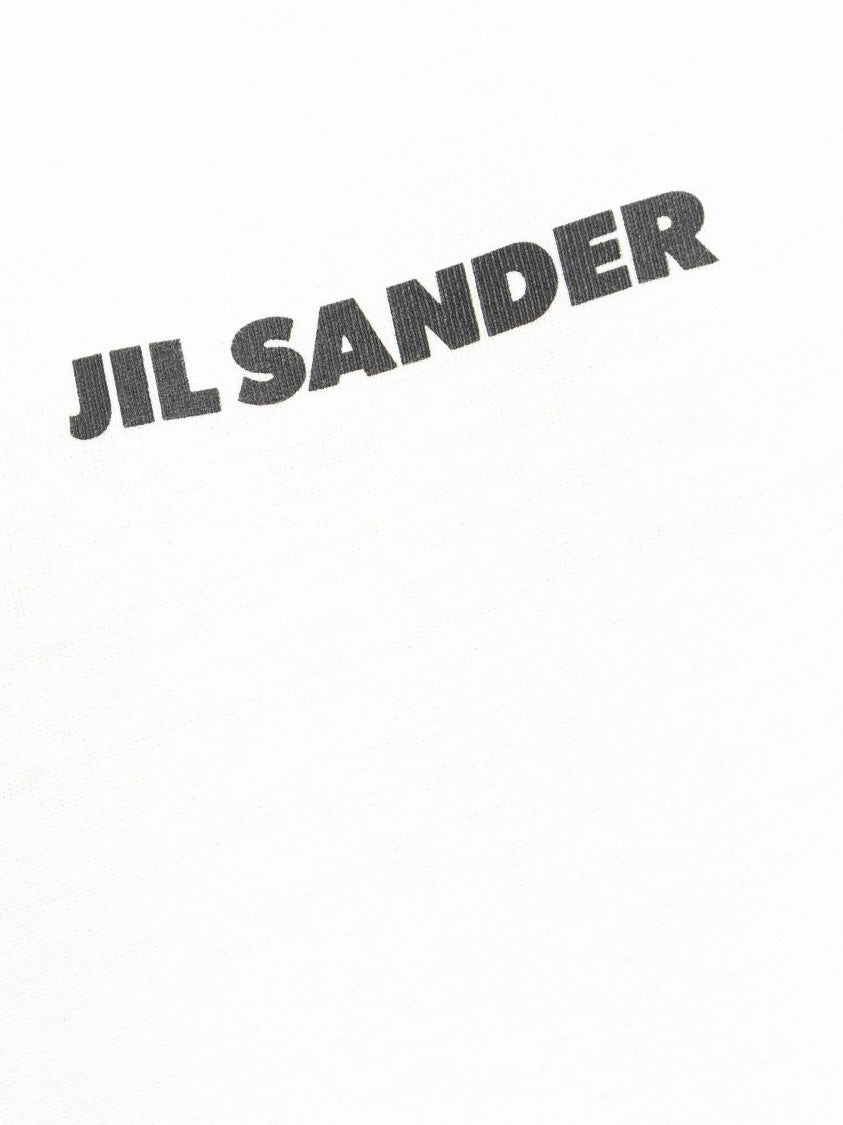 Jil Sander White Relaxed Fit Logo T-Shirt