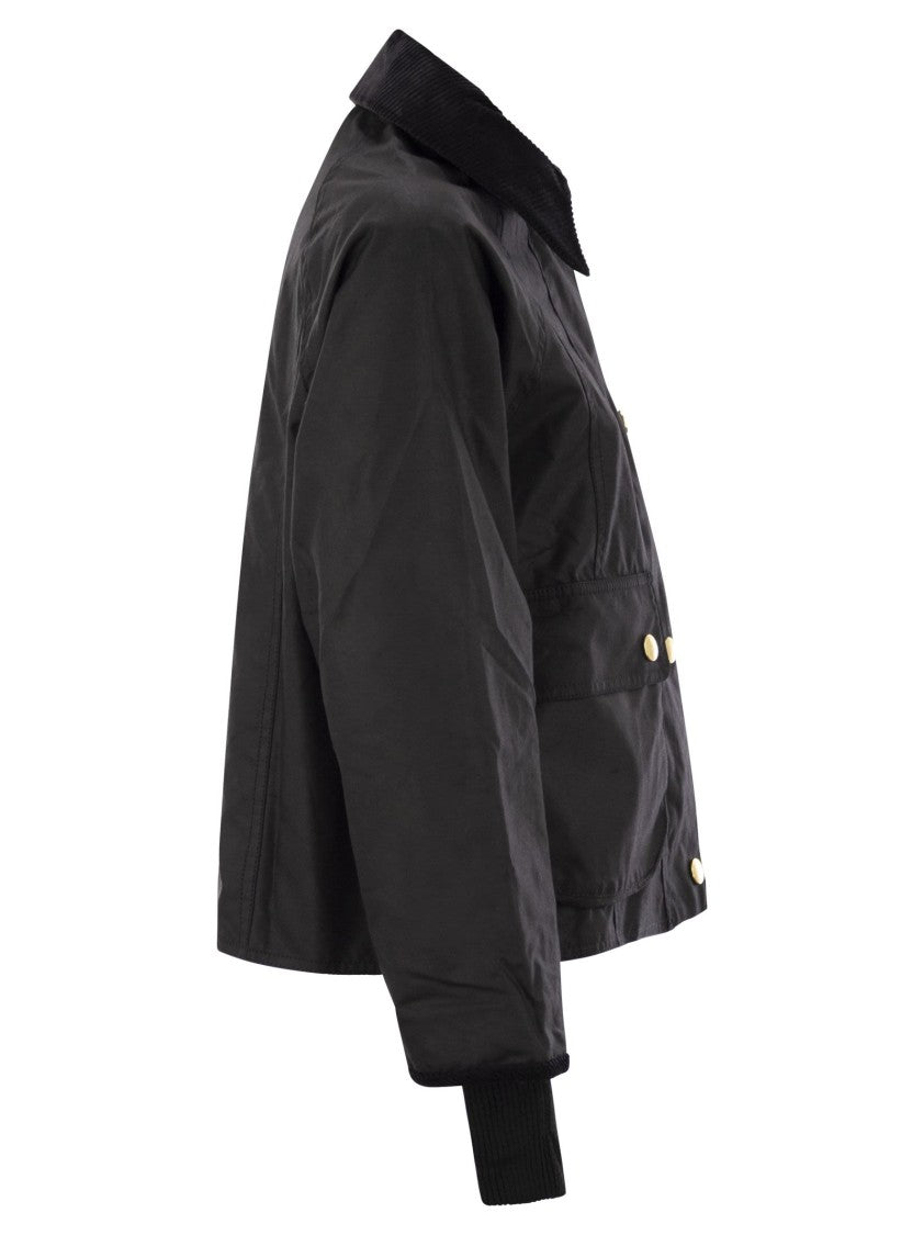 Barbour Beadnell Waxed Jacket With Crop Cut