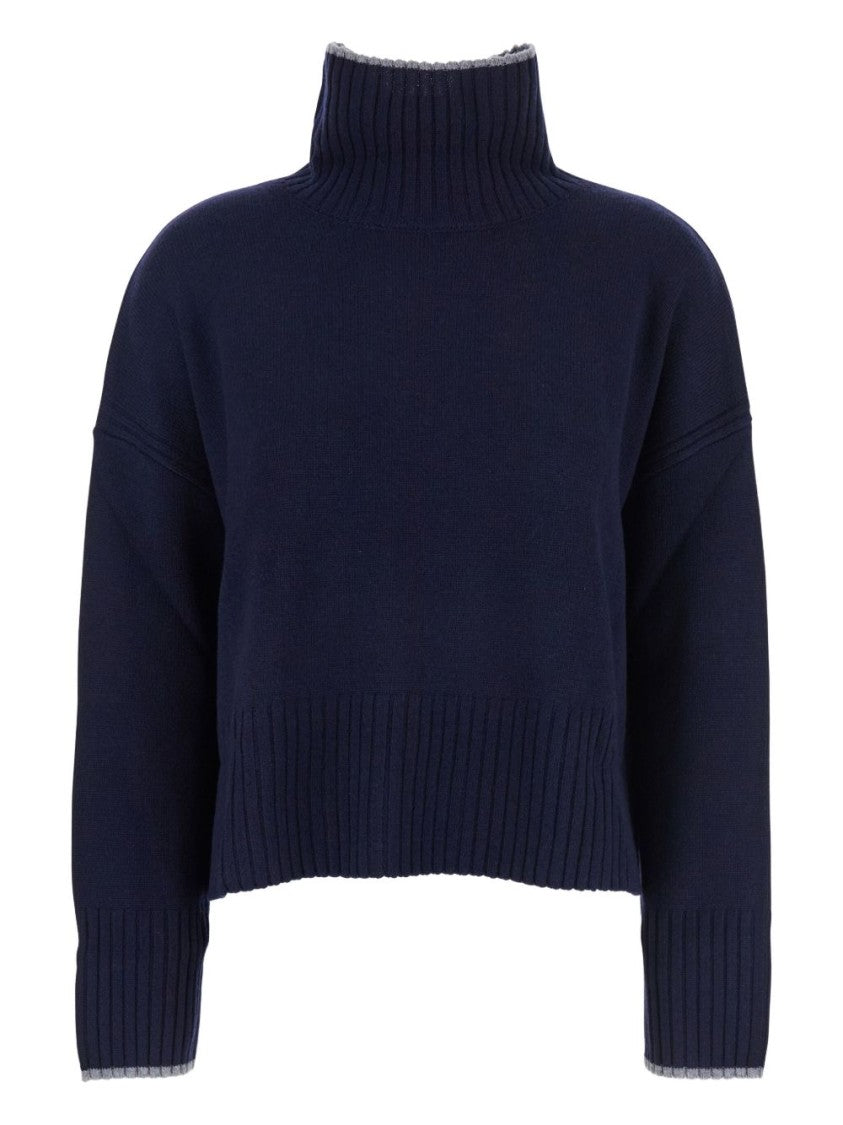 Pinko Merino Wool And Cashmere Blend Turtleneck Sweater