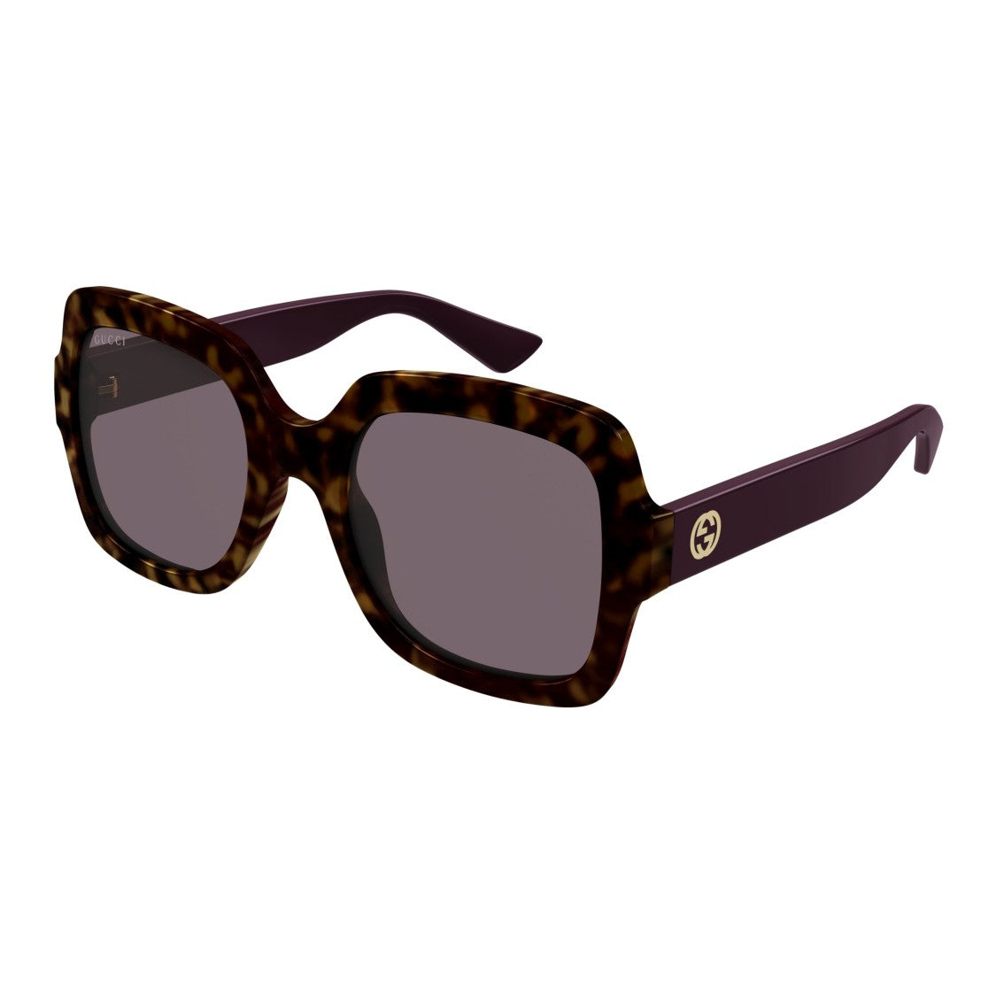 Gucci Gg1337s Tortoiseshell Patterned Oversized Square Sunglasses