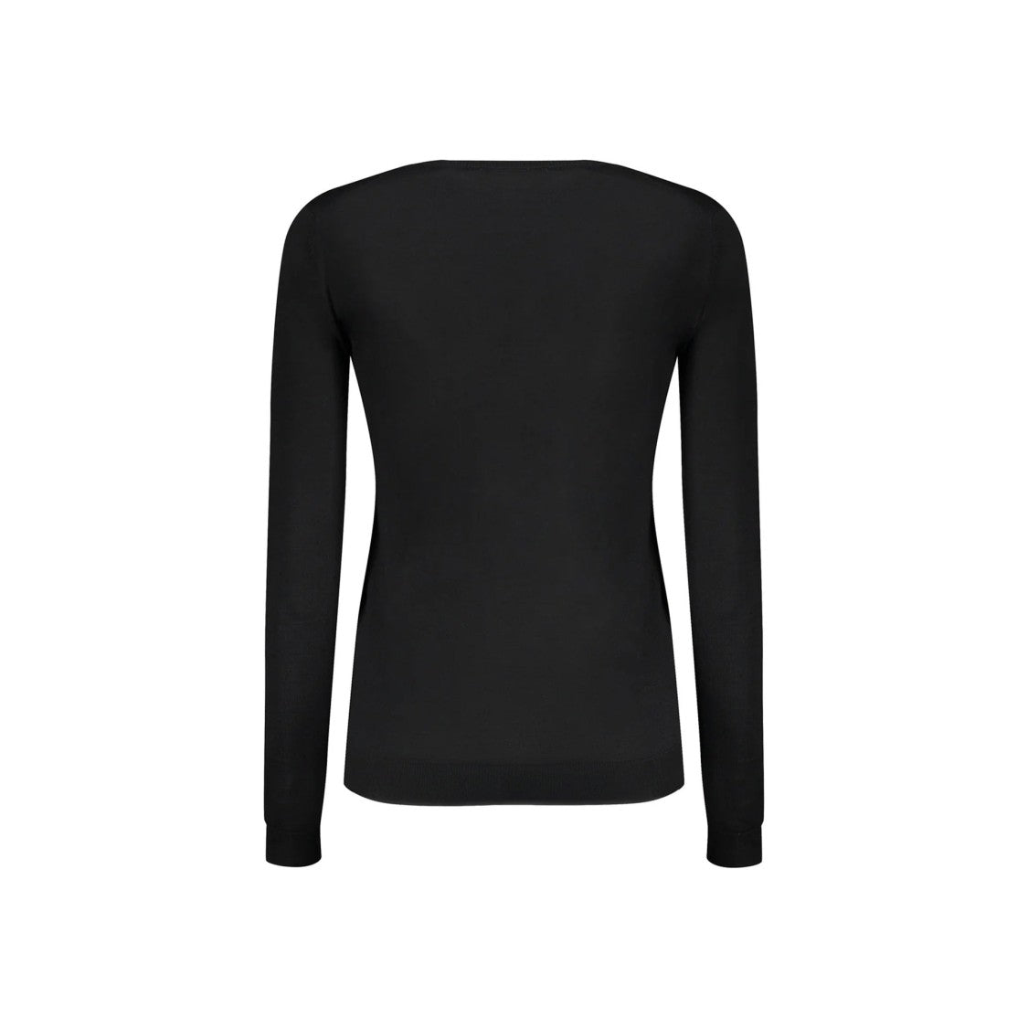 Valentino Fitted Virgin Wool Sweater With Bold Logo Motif