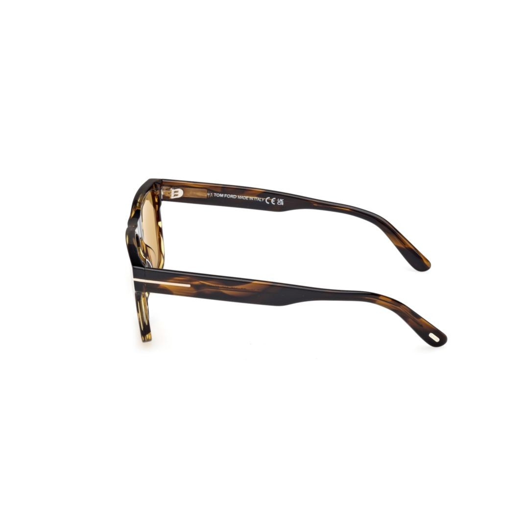 Tom Ford Tortoiseshell Ft1205 Rectangular Acetate Sunglasses