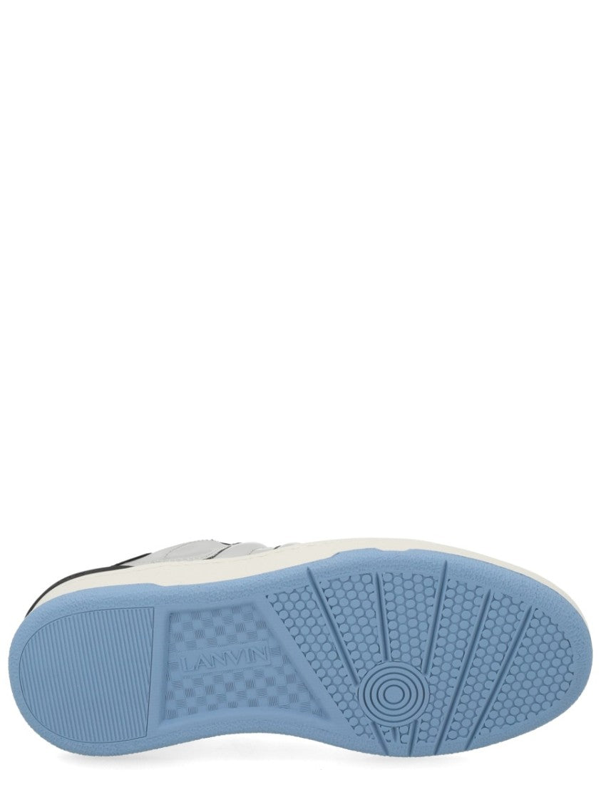 Lanvin Silver Clay Reflective Low-Top Sneakers