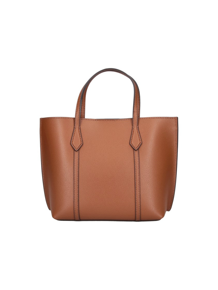 Tory Burch Brown Perry Calf Leather Tote Bag