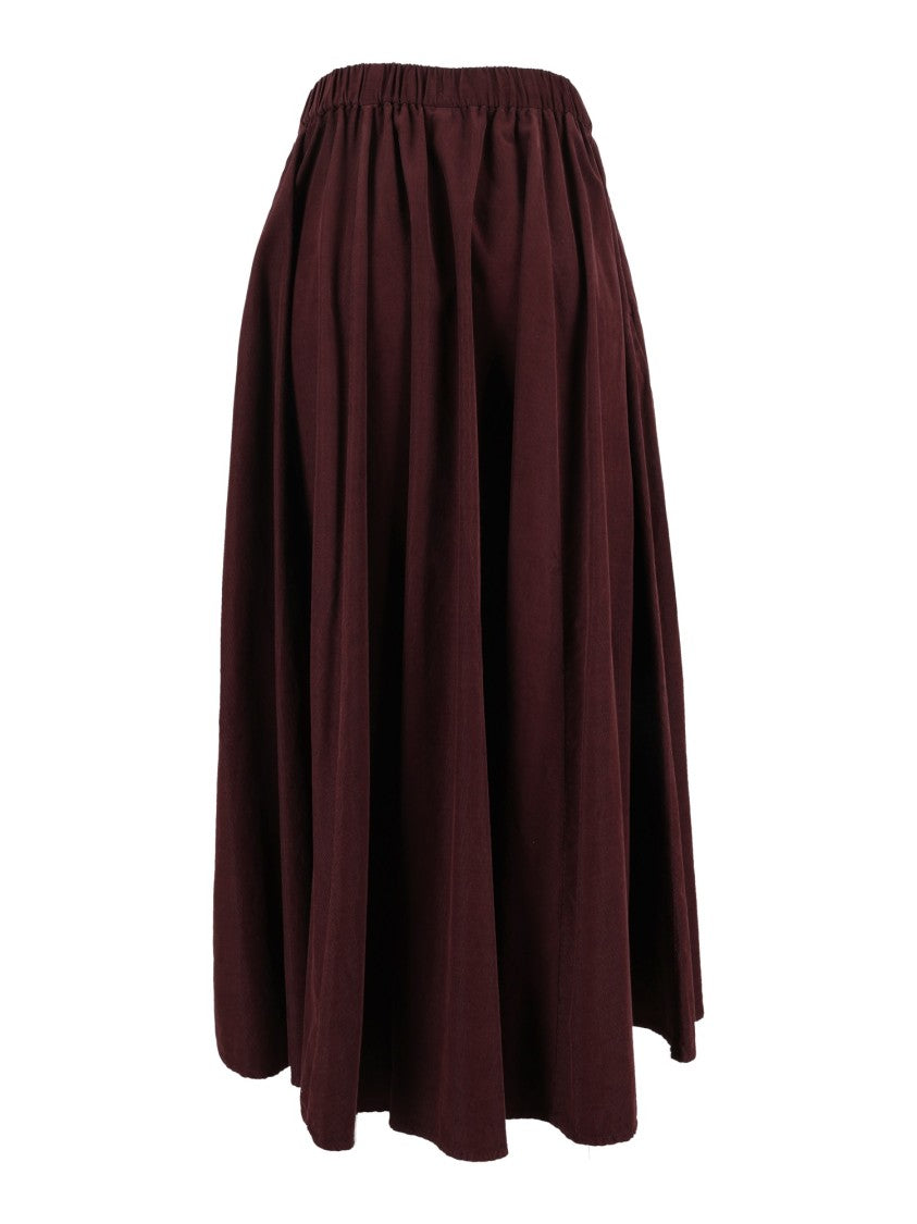 Aspesi Voluminous Pleated Midi Skirt