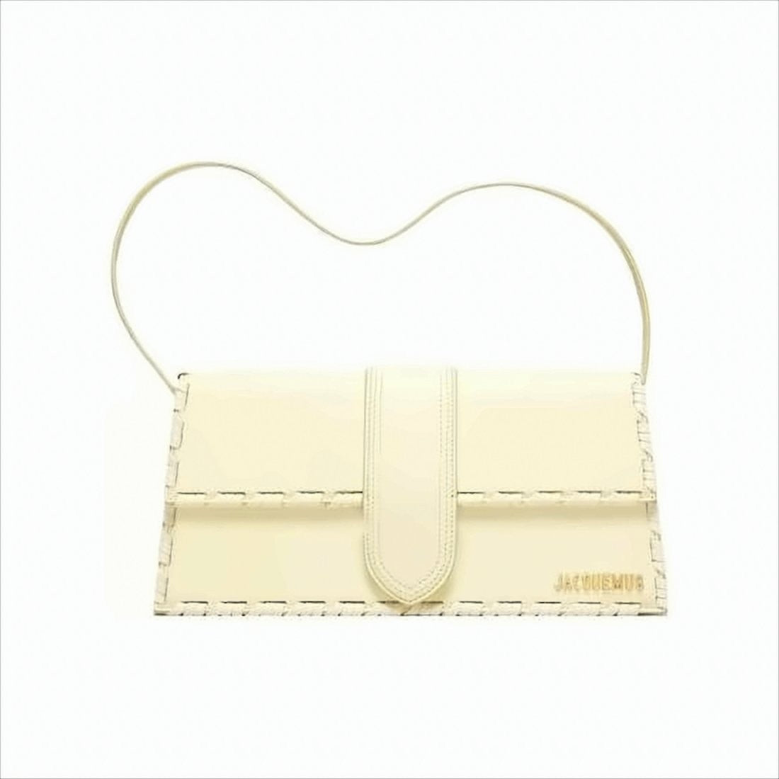 Jacquemus Rectangular Minimalist Shoulder Bag With Woven Trim