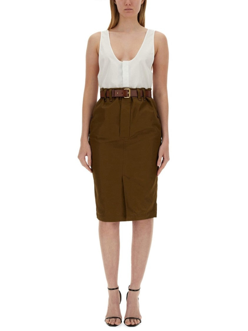 Saint Laurent Henley Dinghy Midi Dress