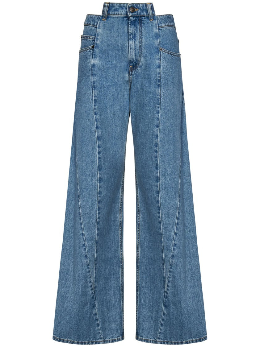Maison Margiela Stonewashed Blue Cotton Denim Jeans